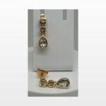 Boucles d'oreille aigue marine diamants
