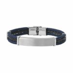 bracelet cuir et acier